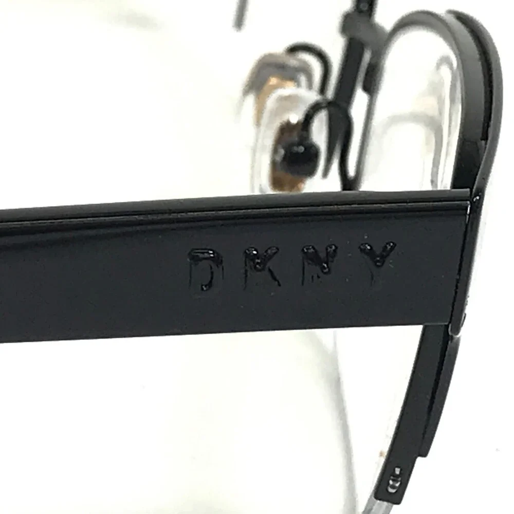 DKNY Eyeglasses Frames DY5657 1245 Black Cat Eye Rectangular Half Rim 52-17-140